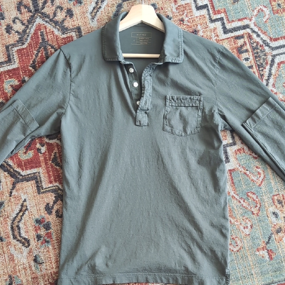 Billy Reid Long Sleeve Pensacola Polo